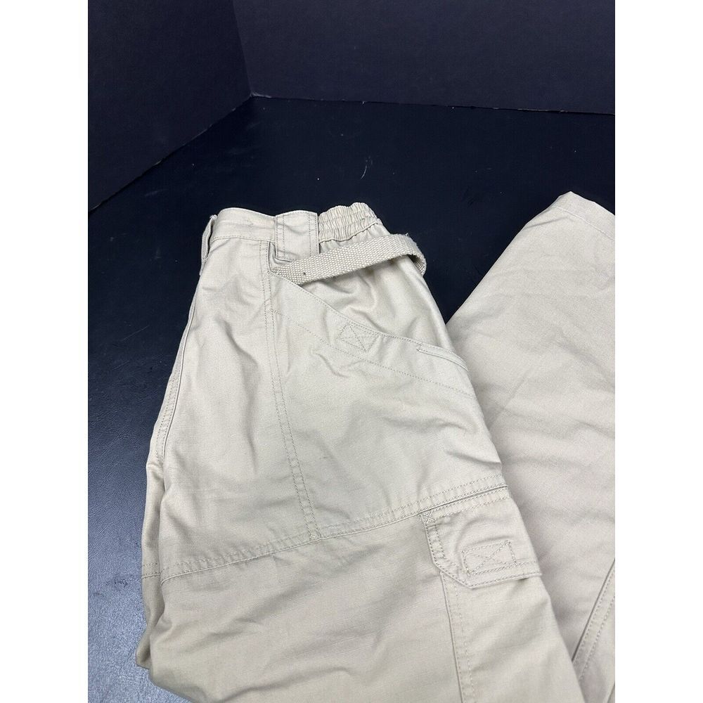 5.11 Tactical Pants Cargo TLBLIN-4389-1 Waist 32x27 Brown Beige Womens Youth Men - Picture 2 of 15